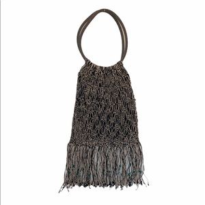 Vintage Crocheted & Beaded 70's Era Purse